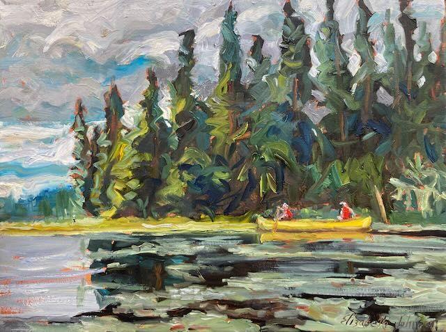 Canoeing on Little Joe Lake, Algonquin Park-pic