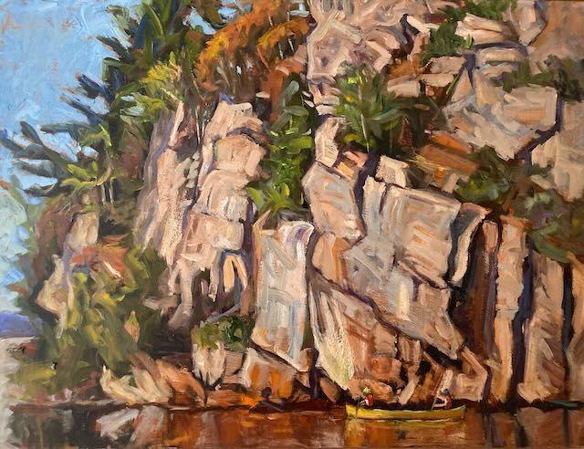 Rock Cliff at Livingstone Lake-pic