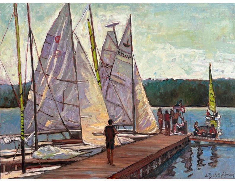 Sailboats at Camp Tamakwa, Algonquin Park-pic